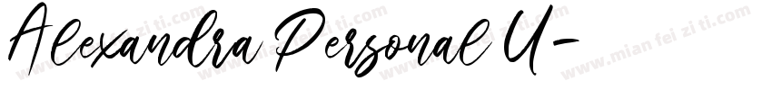 Alexandra Personal U字体转换